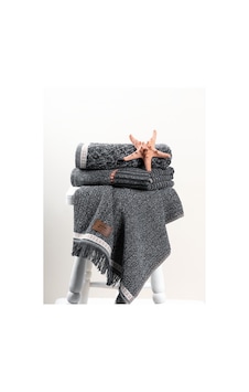 Cotton Box 3'lü Jakarlı Havlu Seti Denim Antrasit 50x90 Antrasit Cotton Box 3'lü Jakarlı Havlu Seti Denim Antrasit 50x90 Antrasit