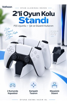 Dualsense Şarj İstasyonu Ps5 Modeli İçin Hızlı Şarj Özelliği İle Kullanım Kolaylığı Adaptör Dahil Çok Renkli Dualsense Şarj İstasyonu Ps5 Modeli İçin Hızlı Şarj Özelliği İle Kullanım Kolaylığı Adaptör Dahil Çok Renkli