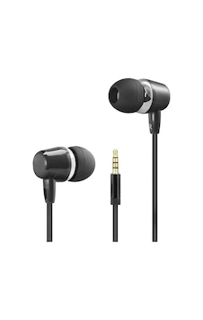 Kablolu Kulak İçi Mikrofonlu Kulaklık 3.5 Mm Pc Telefon Uyumlu Siyah Dhe7000bk Standart