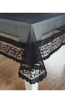 Raşel Örme 140x180 Pano Desenli Masa Örtüsü Siyah Siyah Raşel Örme 140x180 Pano Desenli Masa Örtüsü Siyah Siyah