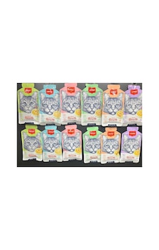Karışık Aromalı Kedi Çorbası 50 Gr X 12 Adet Sıvı Kedi Ödülü Karışık Aromalı Kedi Çorbası 50 Gr X 12 Adet Sıvı Kedi Ödülü