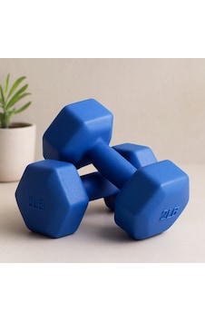 5 Kg Plastik Köşeli Dambıl - 2'li Set