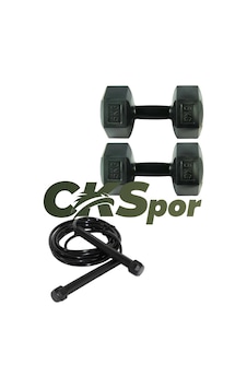 Ckspor Süper Set Arbentedarik Dambıl Seti 5 Kg X 2 Adet 10 Kg + Siyah Atlama İpi Ağırlık Seti Ckspor Süper Set Arbentedarik Dambıl Seti 5 Kg X 2 Adet 10 Kg + Siyah Atlama İpi Ağırlık Seti