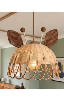 Zürafa Model Kahverengi Rattan Avize Kahverengi - Bej Zürafa Model Kahverengi Rattan Avize Kahverengi - Bej