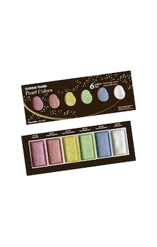 Zig Gansai Tambi Pigment Suluboya Pearl Colors 6'Lı Tam Tablet