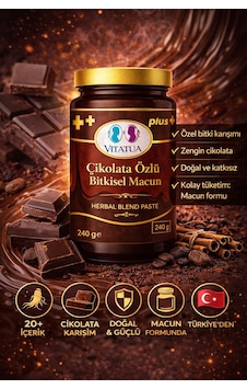 Çikolata Özlü Bitkisel Macun 240 Gr Çikolata Özlü Bitkisel Macun 240 Gr