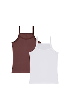 Domi Kids Mocha 2-8 Yaş Kız Çocuk 2'li Atlet