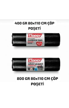 Şeylişeyler Floppy Endüstriyel Jumbo Siyah Çöp Torbası 80 110 Cm 400 Gr 10 Rulo Şeylişeyler Floppy Endüstriyel Jumbo Siyah Çöp Torbası 80 110 Cm 400 Gr 10 Rulo