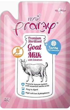 Pramy Yavru Kediler İçin Kolostrum ve Taurinli Sterilize Keçi Sütü 60 G