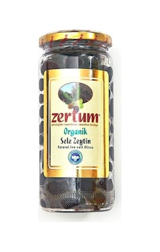 Zertum Organik Siyah Sele Zeytini 400 G
