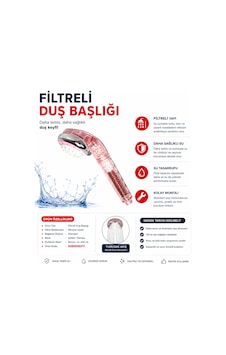 Mineral Toplu Filtreli Duş Başlığı 608506011 Mineral Toplu Filtreli Duş Başlığı 608506011