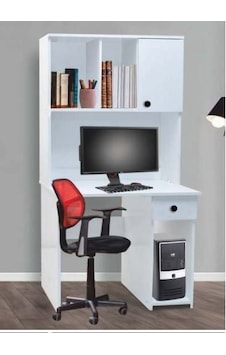 1 Kapılı 1 Çekmeceli Beyaz Çalışma Masası Beyaz 1 Kapılı 1 Çekmeceli Beyaz Çalışma Masası Beyaz
