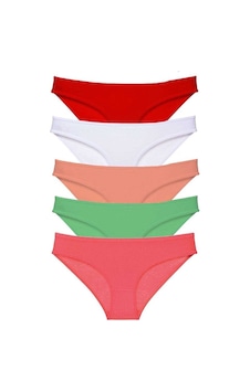 5 Adet Süper Eko Set Likralı Kadın Slip Külot Kırmızı Beyaz Pudra Yeşil Fuşya Mudanis 5 Adet Süper Eko Set Likralı Kadın Slip Külot Kırmızı Beyaz Pudra Yeşil Fuşya Mudanis