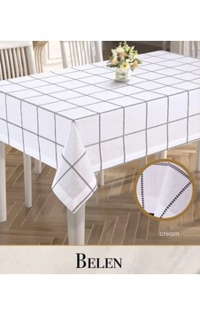 Belen Model Krem 155x260 Cm Çeyizlik Keten Tek Masa Örtüsü Yemek Masası Dekoratif Tasarım Sarı Belen Model Krem 155x260 Cm Çeyizlik Keten Tek Masa Örtüsü Yemek Masası Dekoratif Tasarım Sarı