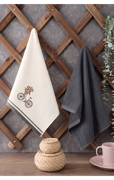 2 Li Nakışlı Havlu Takımı - %100 Pamuk Bisiklet Desenli - 40x60 Cm - Koyu Gri Koyugrı 2 Li Nakışlı Havlu Takımı - %100 Pamuk Bisiklet Desenli - 40x60 Cm - Koyu Gri Koyugrı