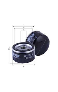 Fil Zp553C Yag Filtresi Renault R12 R9 R19 Toros Clio Kango Megan 549436376
