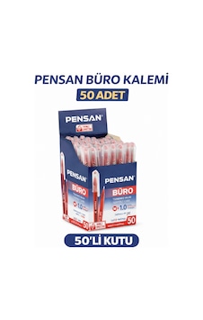 Pensan Büro 2270 Kırmızı Tükenmez Kalem 1.0 Mm Medium Yerli Üretim 50 Adet Koyu Mavi Pensan Büro 2270 Kırmızı Tükenmez Kalem 1.0 Mm Medium Yerli Üretim 50 Adet Koyu Mavi