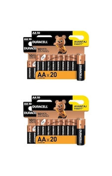 Duracell Alkalin Aa Kalem Piller, 40 Lı Paket Duracell Alkalin Aa Kalem Piller, 40 Lı Paket