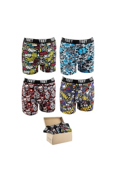 Teet Premium Erkek Boxer Pamuklu Desenli 4'Lü Set K3 001 Teet Premium Erkek Boxer Pamuklu Desenli 4'Lü Set K3 001