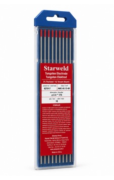Starweld 82t017 Tungsten Elektrod 2.4 Mm X 175 Mm Tıg Kaynak Elektrodu 10 Adet