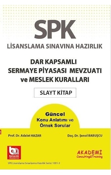 Dar Kapsamlı Sermaye Piyasası Mevzuatı ve Meslek Kuralları Slayt