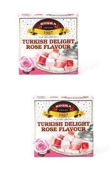 Koska Güllü Lokum 200 Gr X 2 Adet Koska Güllü Lokum 200 Gr X 2 Adet