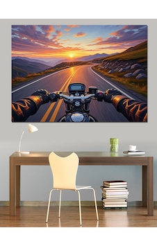 Motosiklet Sürücüsü Pov Bakış Açısı Yol Dekoratif Kanvas - Mdf Ahşap Tablo Motosiklet Sürücüsü Pov Bakış Açısı Yol Dekoratif Kanvas - Mdf Ahşap Tablo