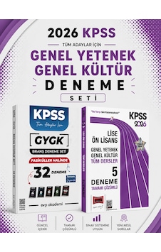 Yargı 2026 Kpss Gkgy Lise Ön Lisans 5 Deneme & Evp Akademi Kpss Tüm Dersler 32 Deneme Seti Yargı 2026 Kpss Gkgy Lise Ön Lisans 5 Deneme & Evp Akademi Kpss Tüm Dersler 32 Deneme Seti
