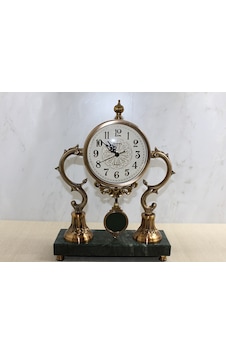 Altı Mermer Masa Üstü Saat Çok Renkli 66183794 Altı Mermer Masa Üstü Saat Çok Renkli 66183794