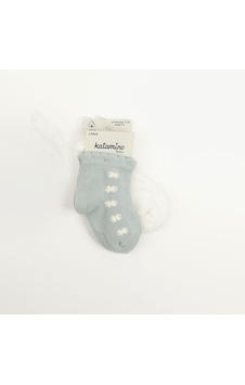 Katamino Minimi 2'li Kız Bebek Çorap 44162 Gri-ekru Katamino Minimi 2'li Kız Bebek Çorap 44162 Gri-ekru