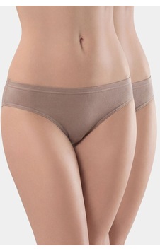 Türen Kadın Likralı 2'li Pamuklu Bikini Külot 230/Vizon Türen Kadın Likralı 2'li Pamuklu Bikini Külot 230/Vizon