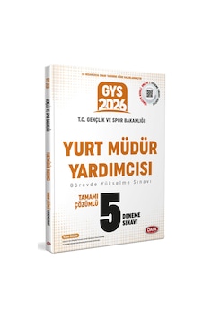 Data 2026 Gys T.c. Gençlik Ve Spor Bakanlığı Yurt Müdür Yardımcısı Tamamı Çözümlü 5 Deneme Sınavı Data Yayınları Data 2026 Gys T.c. Gençlik Ve Spor Bakanlığı Yurt Müdür Yardımcısı Tamamı Çözümlü 5 Deneme Sınavı Data Yayınları
