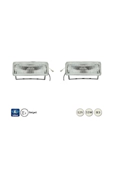 Carub Sis Lambası 12V H3 13 X 4 CM Dikdörtgen Emark Belgeli Sağ Sol Takım Beyaz BR3009527 Carub Sis Lambası 12V H3 13 X 4 CM Dikdörtgen Emark Belgeli Sağ Sol Takım Beyaz BR3009527