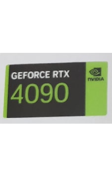 Nvidia Geforce Rtx 4090 Sticker Yatay Etiket D164