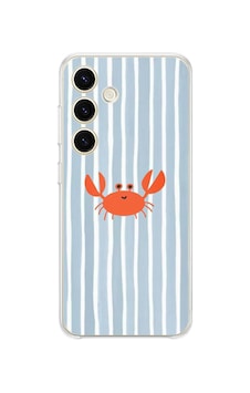 Samsung Galaxy S24 - S25 Uyumlu Deniz Temalı Yengeç Baskılı Silikon Kılıf Samsung Galaxy S24 - S25 Uyumlu Deniz Temalı Yengeç Baskılı Silikon Kılıf