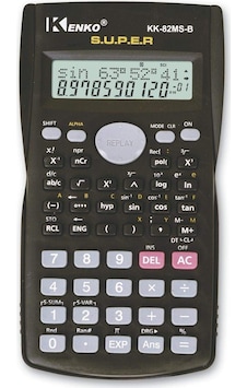 Kenko KK-82MS-B 240 Fonksiyonlu 10 + 2 Hane Hesap Makinesi Siyah