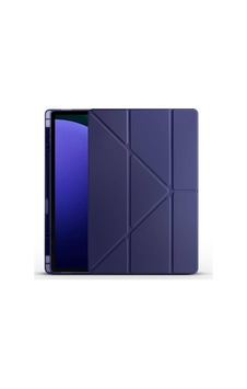 S9 Ultra Sm-x910 X916 X918 İle Uyumlu Kılıf Silikon Yumuşak 4 Farklı Stand Olabilen Kalem Bölmeli Kapaklı Tablet Kılıfı Lacivert Sku: Zeusb0fhksv9tq Arka Kapak