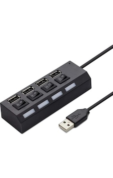 Hadron Usb Çoklayıcı Kablolu Anahtarlı 4 Port Hadron Hd-102