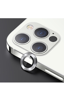 Usams Apple Uyumlu iPhone 12 Pro 3D Metal Çerçeveli Kamera Lens Koruyucu Gümüş Usams Apple Uyumlu iPhone 12 Pro 3D Metal Çerçeveli Kamera Lens Koruyucu Gümüş