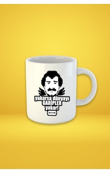 Yakarsa Dünyayı Garipler Yakar Baskılı Kupa Bardak Beyaz Yakarsa Dünyayı Garipler Yakar Baskılı Kupa Bardak Beyaz