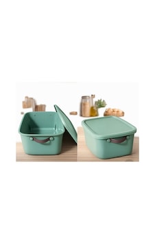1 Adet 15 Litre Saklama Kabı, Çok Amaçlı Düzenleyici Kapaklı Kutu, Dekoratif Saklama Kutusu, 35x25x22 Cm Yeşil 1 Adet 15 Litre Saklama Kabı, Çok Amaçlı Düzenleyici Kapaklı Kutu, Dekoratif Saklama Kutusu, 35x25x22 Cm Yeşil