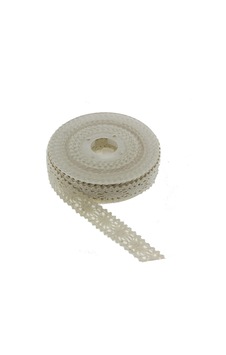 2cm X 10metre Koton Pamuk Dantel Kurdela Mod.2 Diğer