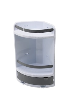 Qlux L-00289 Çekmeceli Plastik Banyo Köşesi - 3 Katlı Üçgen 37x28x18x18 Cm Vidalı Montaj- 8'li Paket Diğer Qlux L-00289 Çekmeceli Plastik Banyo Köşesi - 3 Katlı Üçgen 37x28x18x18 Cm Vidalı Montaj- 8'li Paket Diğer