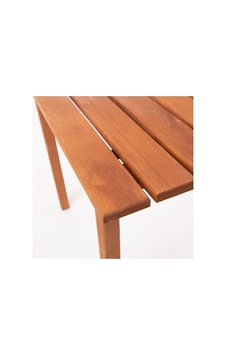 Ahşap Katlanır Rulo Kamp Ve Piknik Masası Kahverengi Ahşap, Kamp, Balkon Bahçe Plaj 60x60 Ahşap