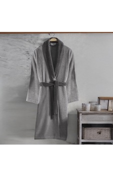 Polly %100 Pamuk Unisex Bornoz Antrasit Polly %100 Pamuk Unisex Bornoz Antrasit