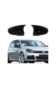 Volkswagen Golf Mk6 Batman Yarasa Ayna Kapağı Piano Black / 2008-2012 Volkswagen Golf Mk6 Batman Yarasa Ayna Kapağı Piano Black / 2008-2012