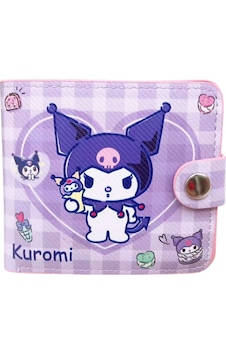 Kuromi Kawaii Mor Şirin Kız Çocuk Cüzdan