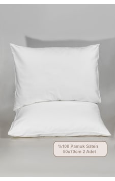 Elart Pamuk Saten Yastık Kılıfı 2 Adet 50x70 Cm Çok Renkli
