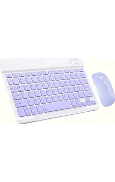 Schitec Kablosuz Klavye Ve Mouse Set Type-c Şarjlı Bluetooth 2.4g Bağlantlılı Mor Diğer Schitec Kablosuz Klavye Ve Mouse Set Type-c Şarjlı Bluetooth 2.4g Bağlantlılı Mor Diğer