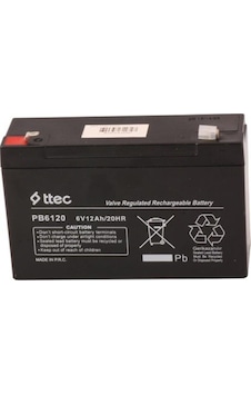 Ttec 6 Volt 12amper 6v/12ah/20hr Kuru Tip Bakımsız Akü 2024 Üretim Ttec 6 Volt 12amper 6v/12ah/20hr Kuru Tip Bakımsız Akü 2024 Üretim